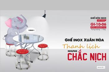 Ghế đôn inox Xuân Hòa: Thanh lịch-Sang trọng-Bền đẹp