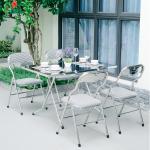 BI1207W I Bàn ăn chân gấp inox BI-1207W I noithatxuanhoa.vn