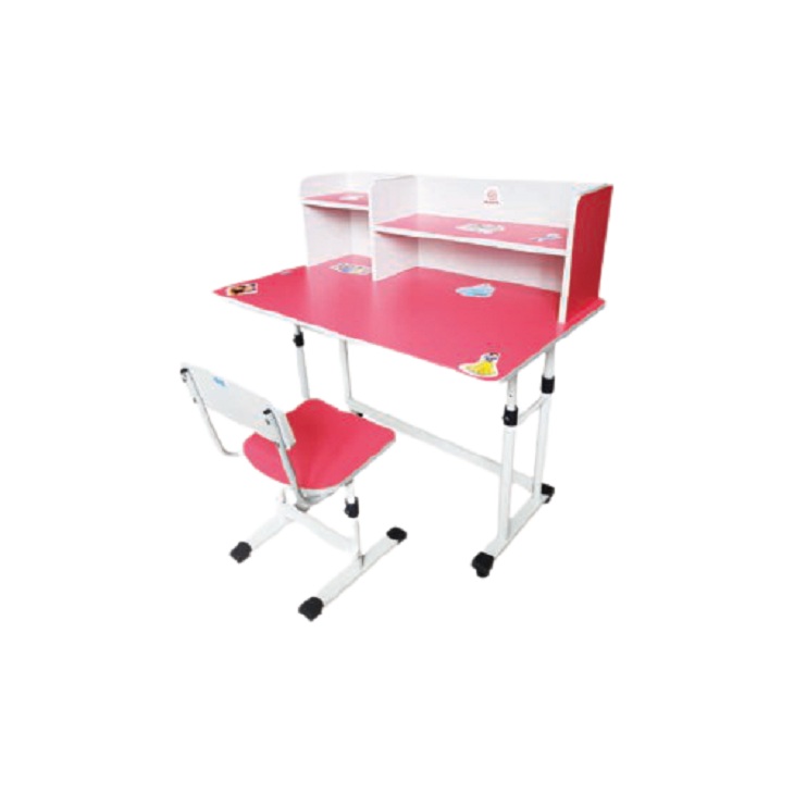 Bộ bàn ghế học sinh BHS-13-07 màu hồng